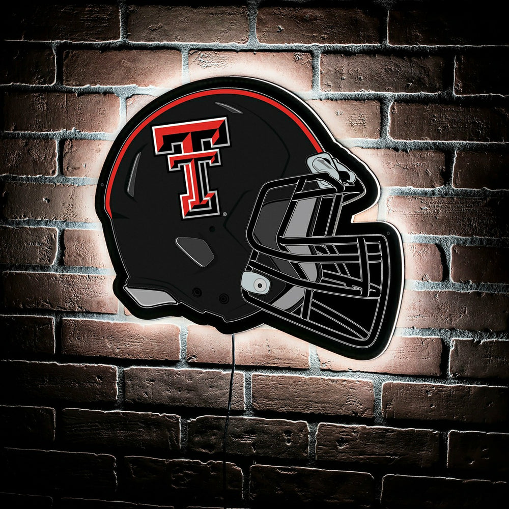 LED Wall Decor, Helmet, Texas Tech University