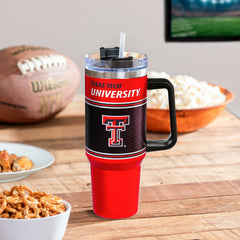 40oz Stainless Steel Canyon Cup w/ Straw, Texas Tech University