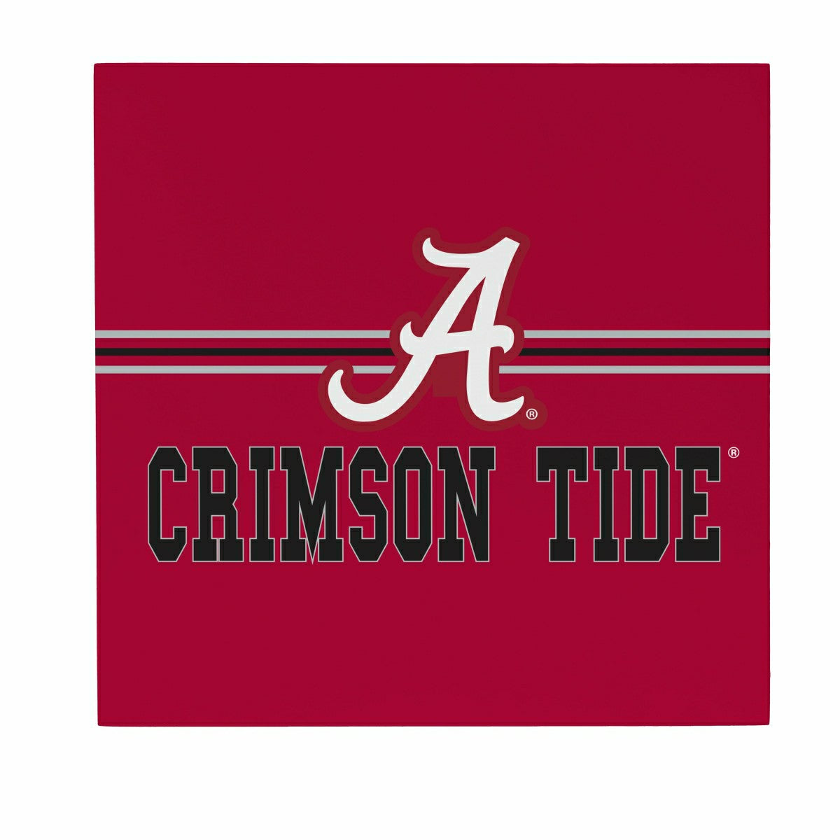 University of Alabama Wood Wall Sign, 12x12