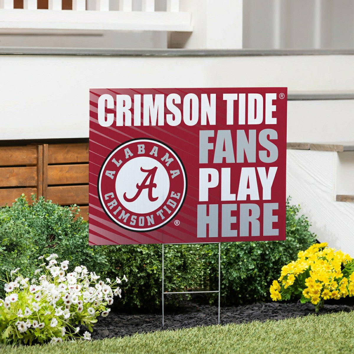 University of Alabama Coroplast Yard Sign "Fans Play Here"