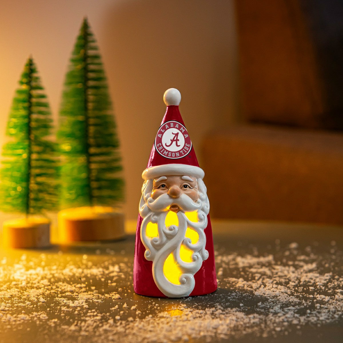 University of Alabama Santa LED Statuary, 8"