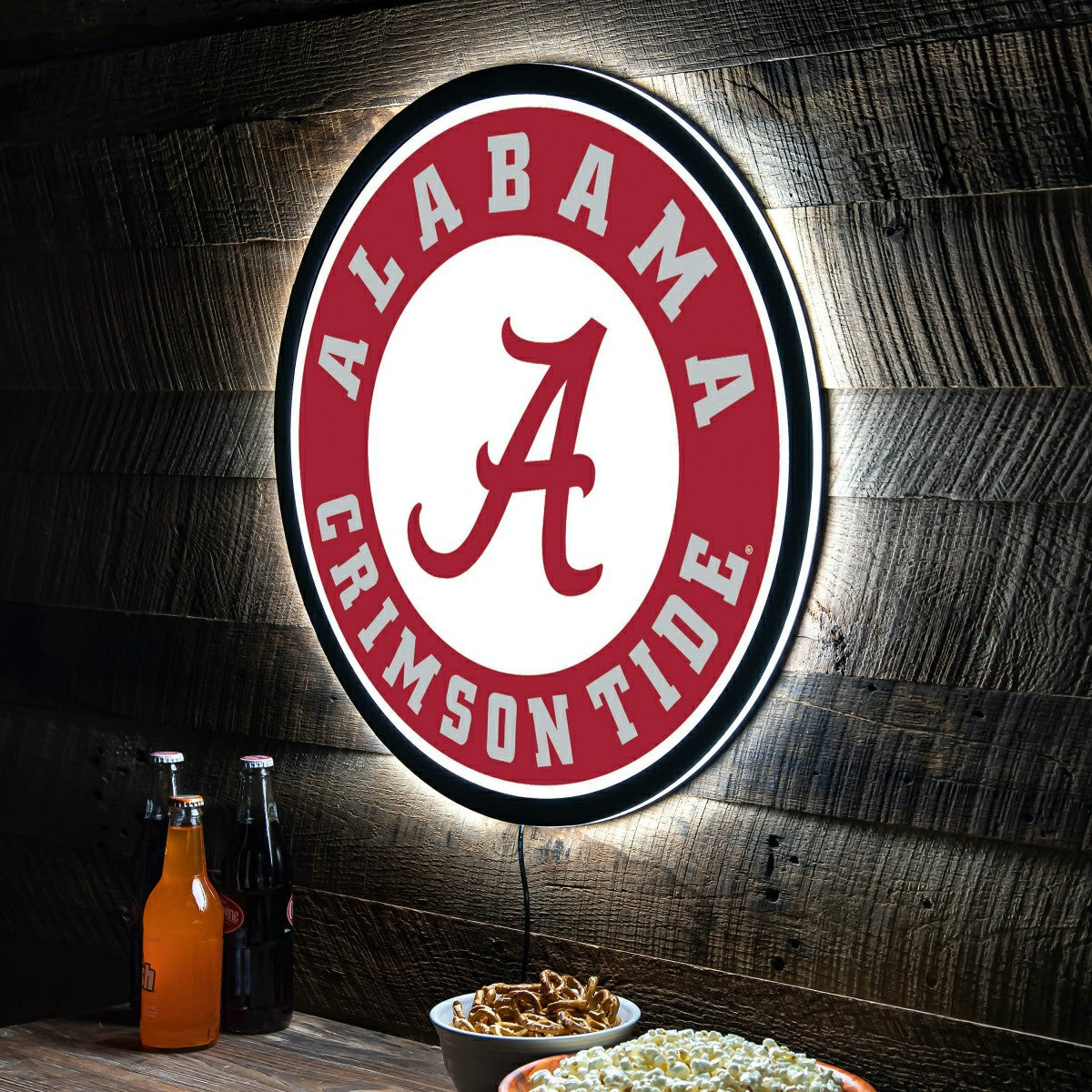 LED Wall Decor, Round, University of Alabama