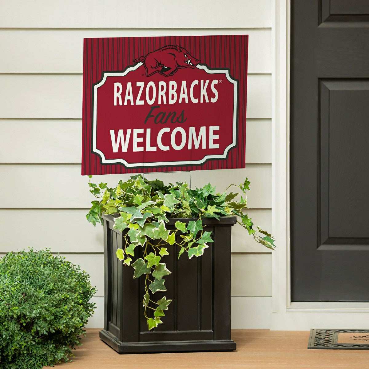University of Arkansas Coroplast Yard Sign, "Fans Welcome"