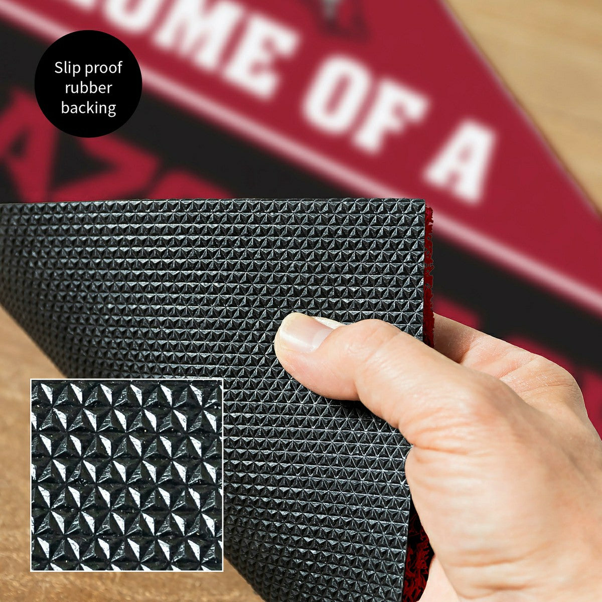 University of Arkansas, PVC Mat COLOR, Home of a Fan