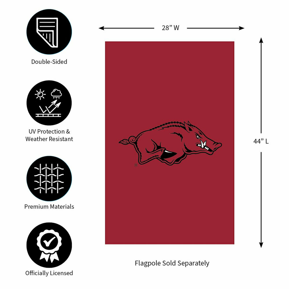 Applique Flag, Reg, University of Arkansas