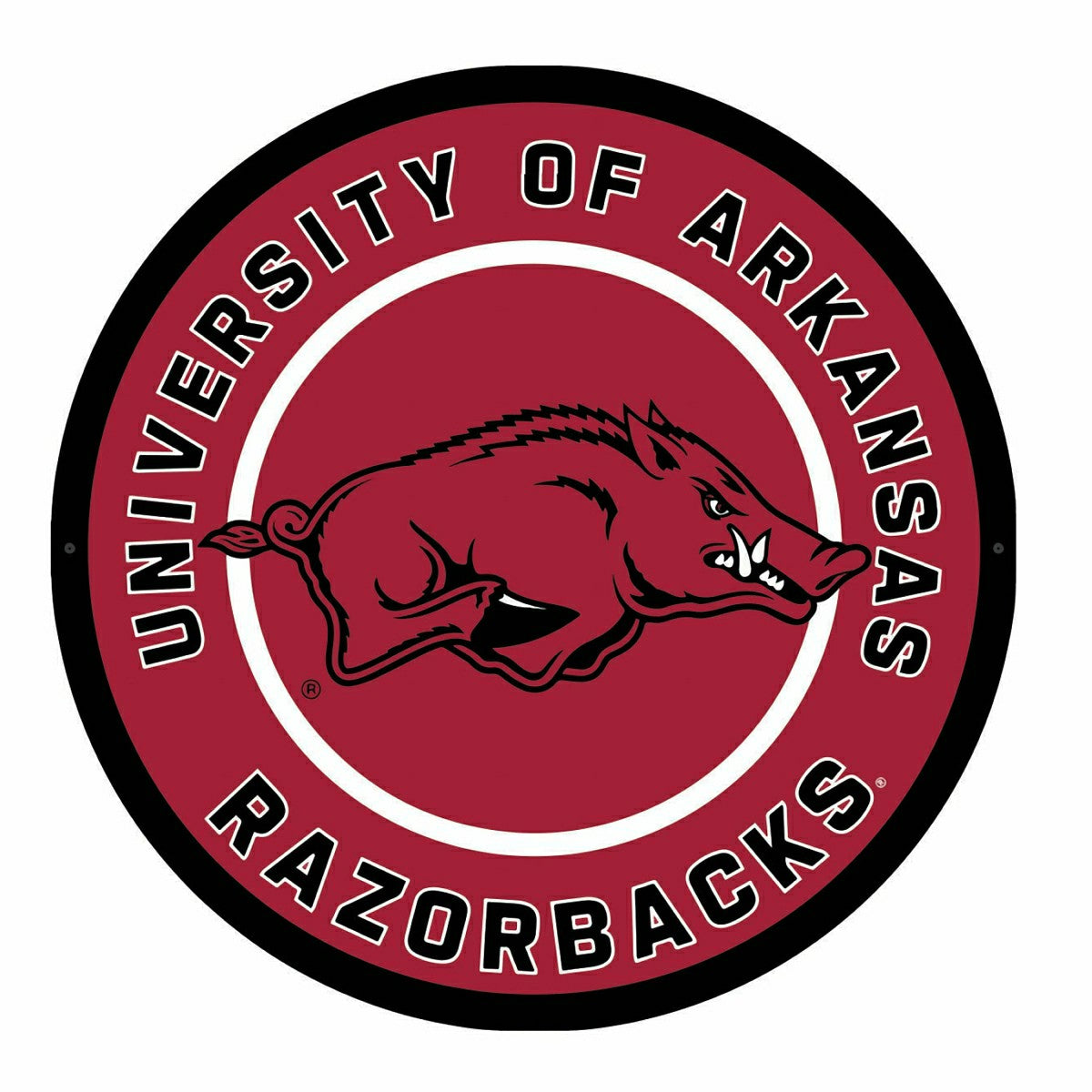 LED Wall Decor, Round, University of Arkansas