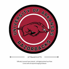 LED Wall Decor, Round, University of Arkansas