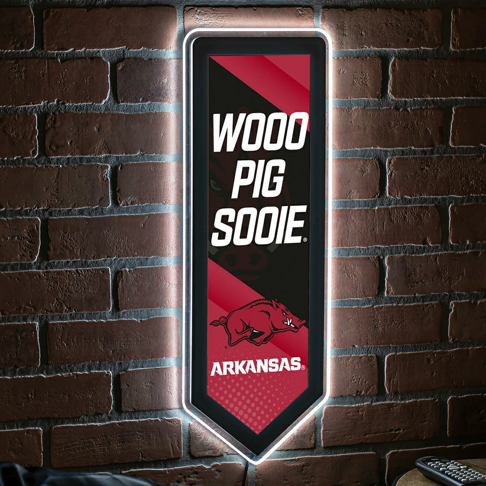 LED Wall Decor, Pennant, University of Arkansas