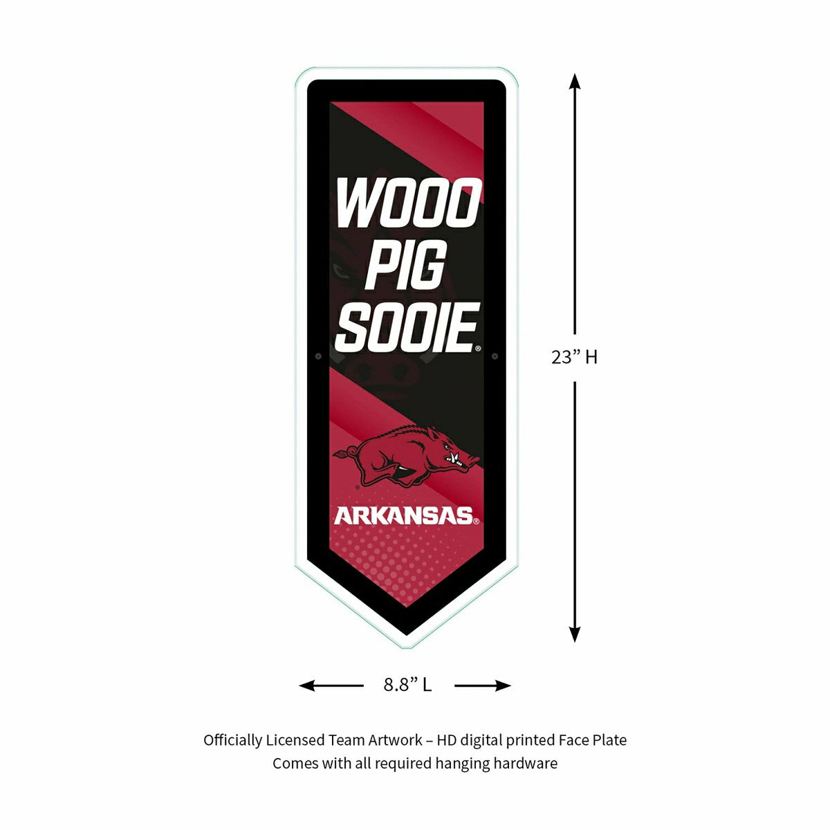 LED Wall Decor, Pennant, University of Arkansas
