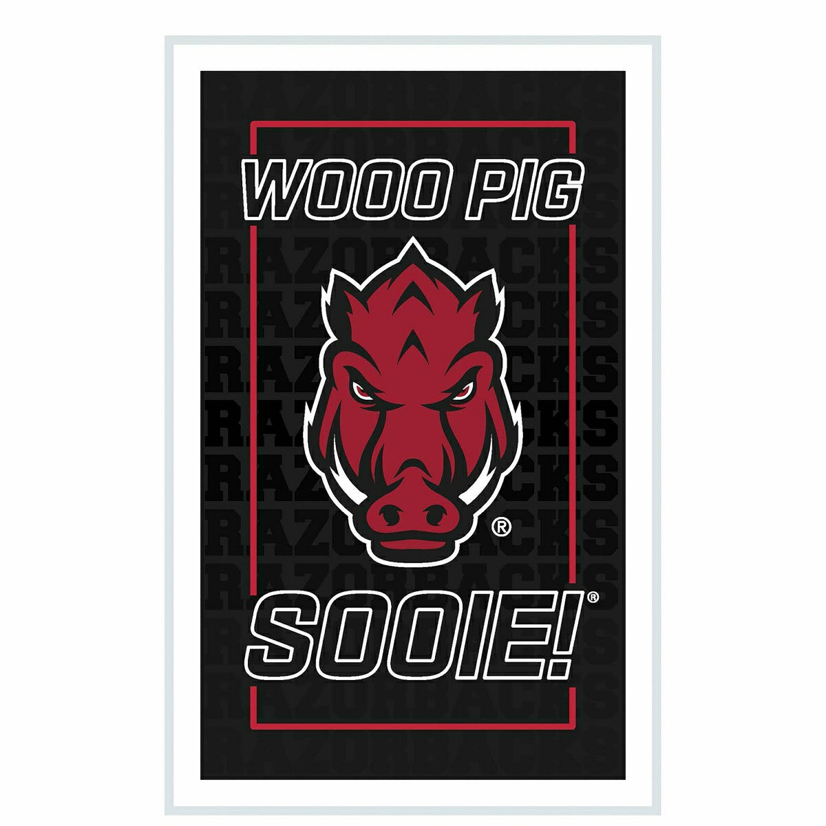 University of Arkansas College Rectangle Neolite LED Decor