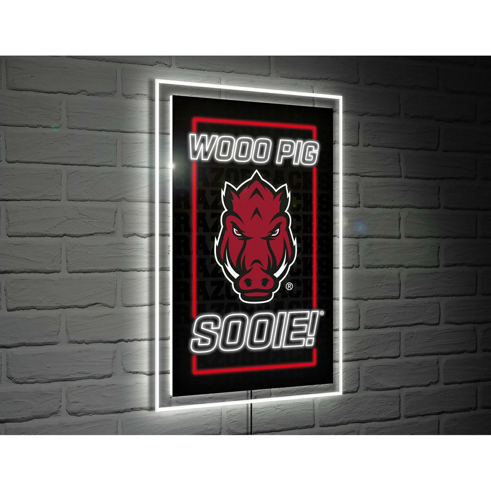 University of Arkansas College Rectangle Neolite LED Decor