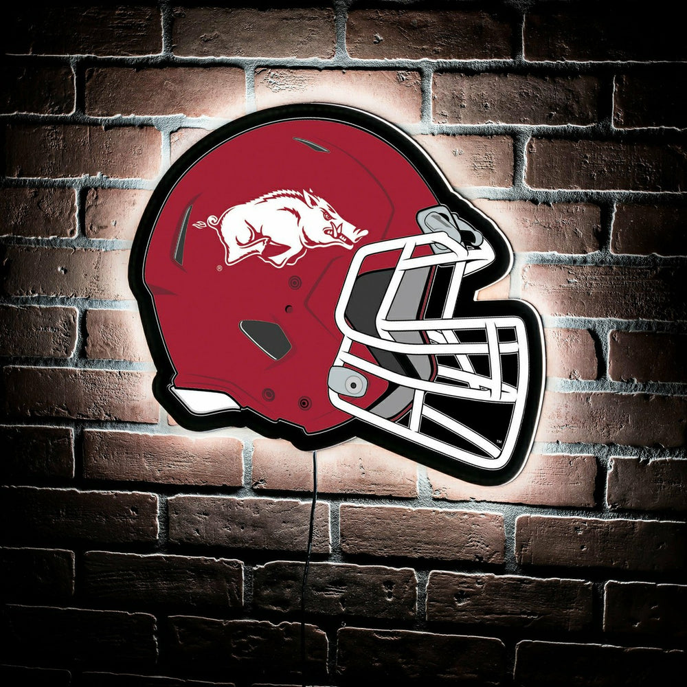 LED Wall Decor, Helmet, University of Arkansas