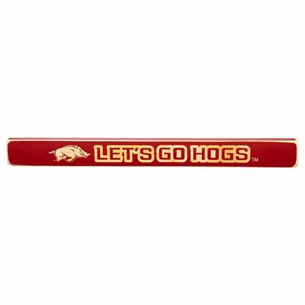 University of Arkansas Engraved Wood Sign, 1.5" x 18"