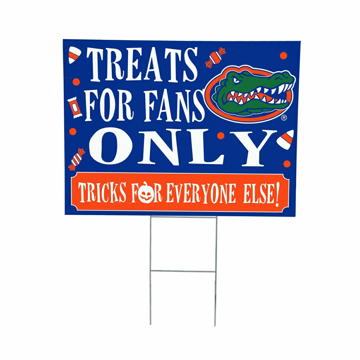 University of Florida Yard Sign, Halloween Treats for Fans
