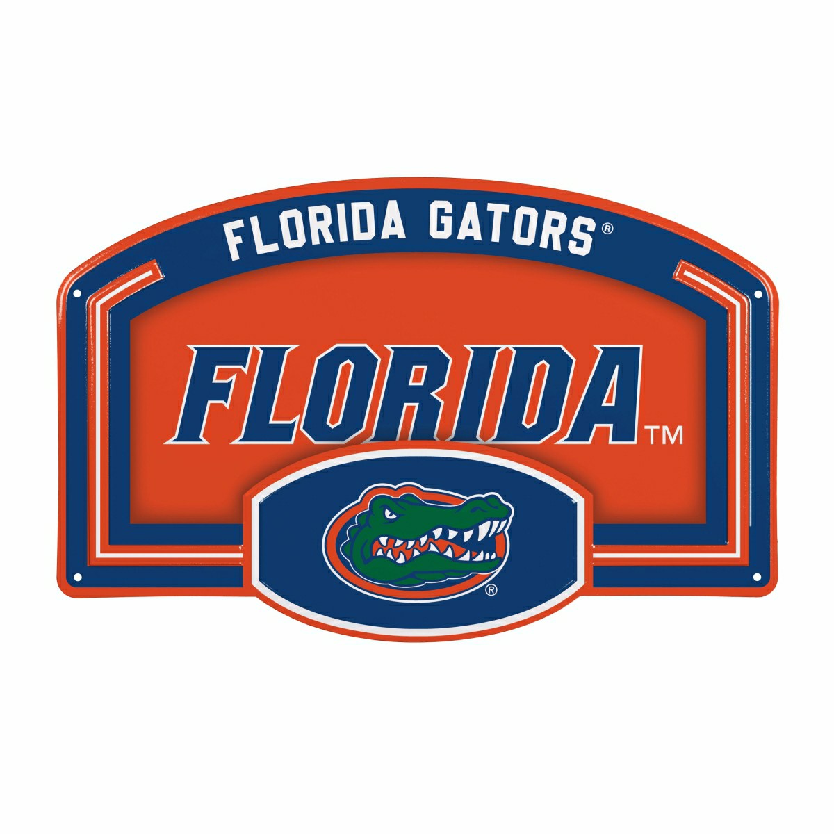 University of Florida USA Embossed Steel Wall Sign, 11" x 17"
