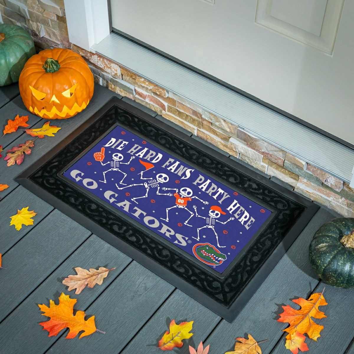 University of Florida Flocked Coir Halloween Sassafras Switch Mat, 22"