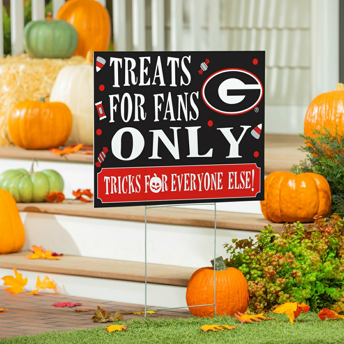 University of Georgia Yard Sign, Halloween Treats for Fans
