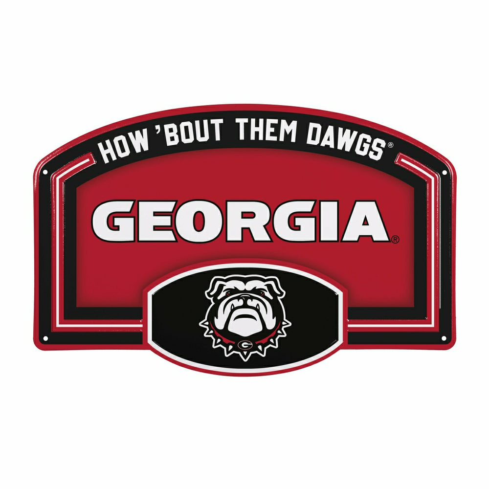 University of Georgia USA Embossed Steel Wall Sign, 11" x 17"