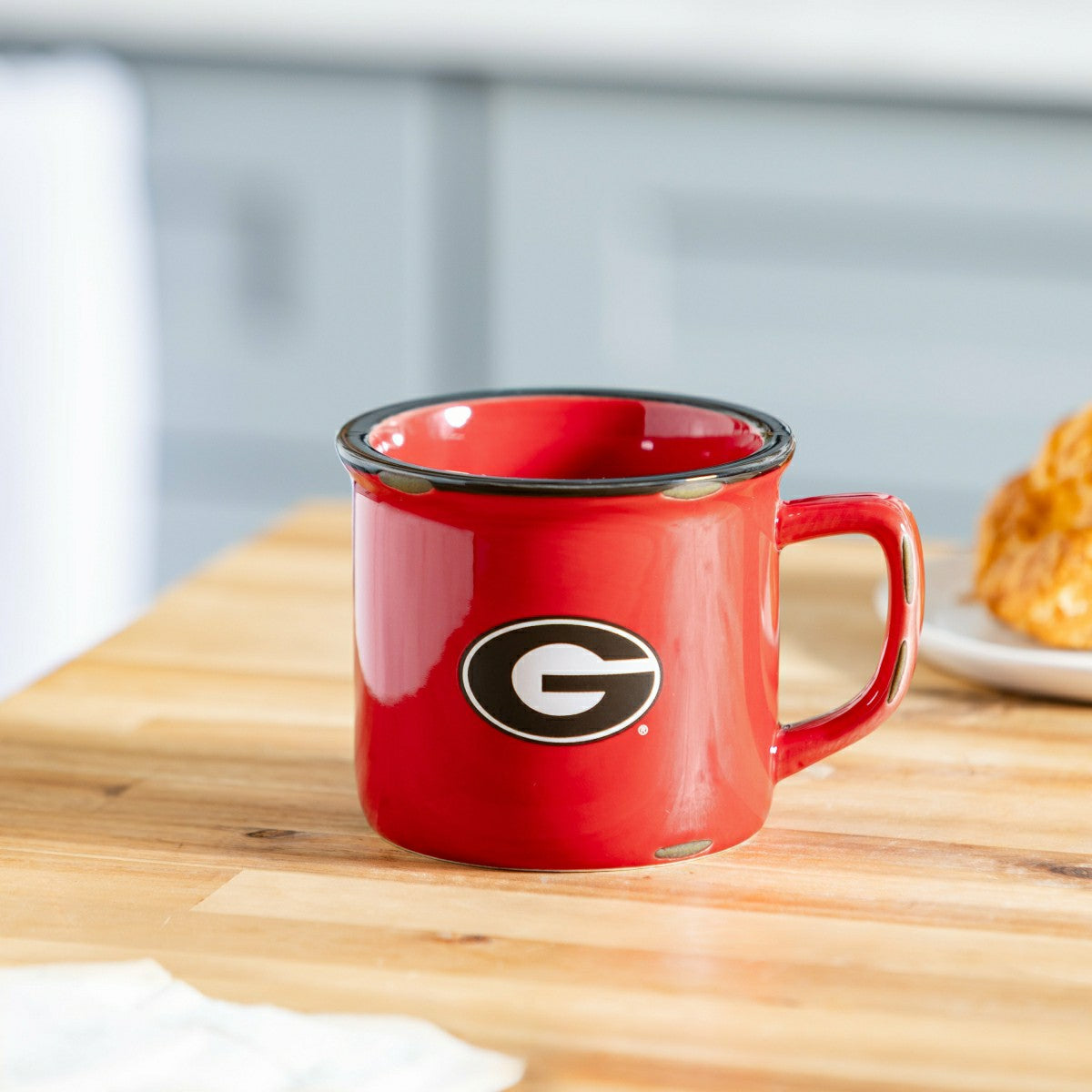 University of Georgia Ceramic Camp Cup with Enamel Finish, 14oz