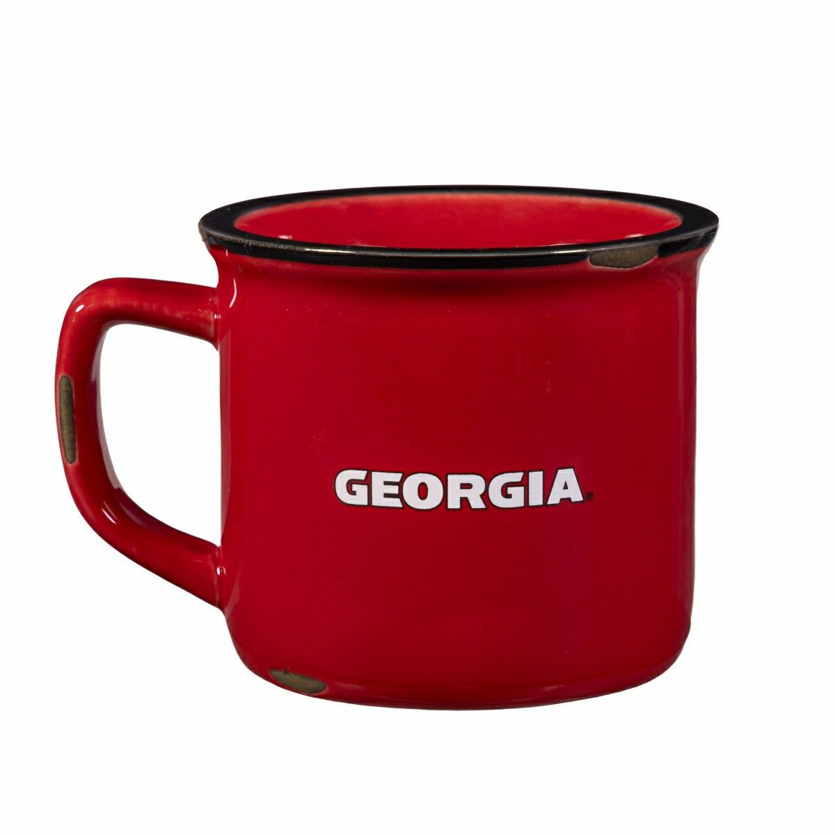 University of Georgia Ceramic Camp Cup with Enamel Finish, 14oz