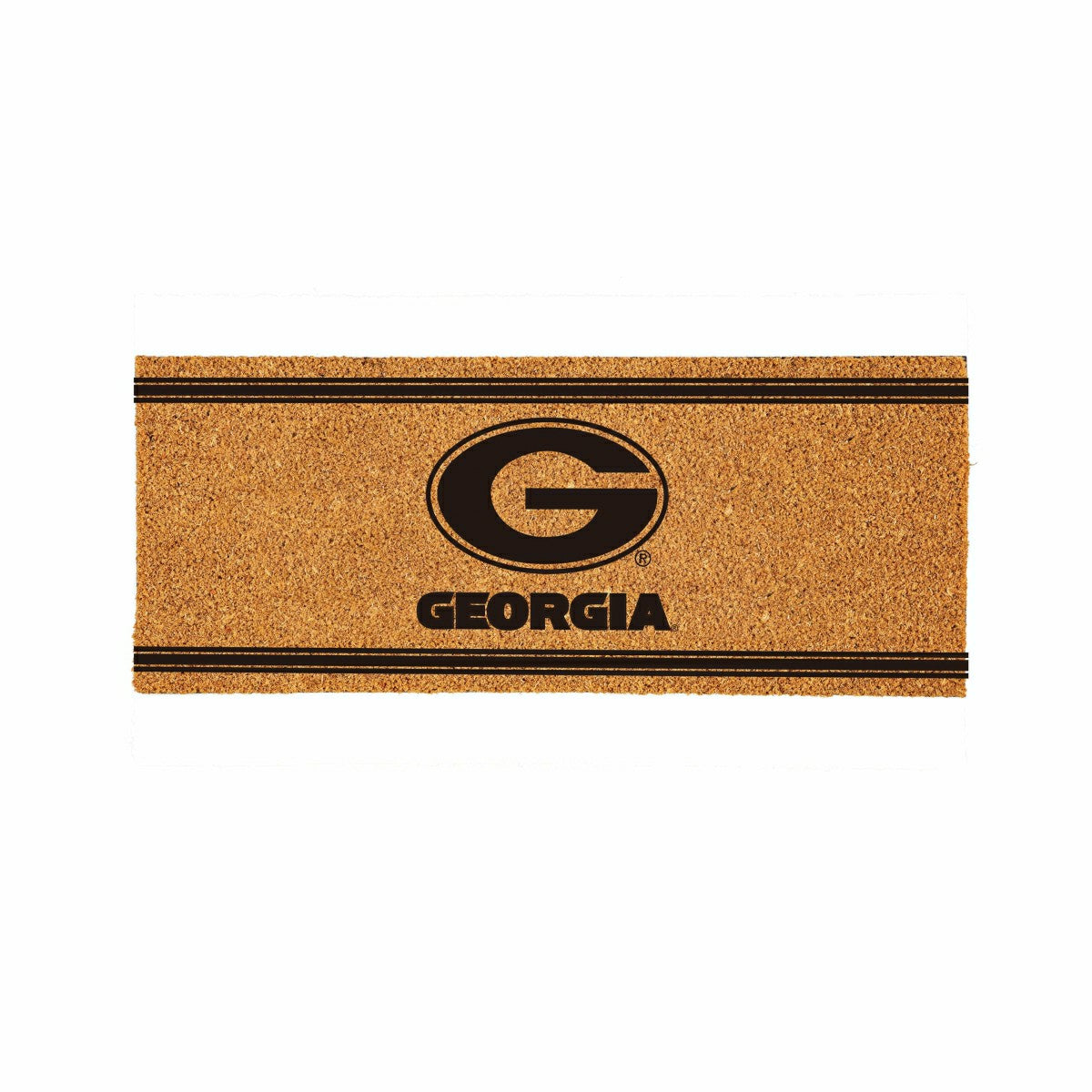 University of Georgia Extra Large One Color Coir Mat, 60"x24"