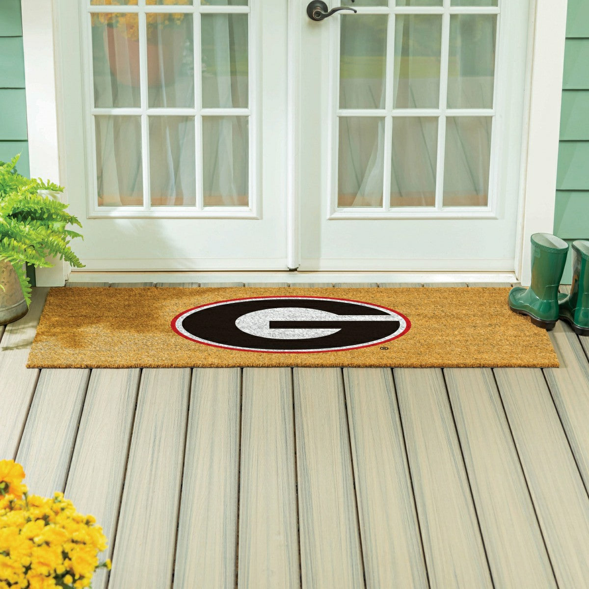 University of Georgia Extra Large Full Color Coir Mat, 60"x24"