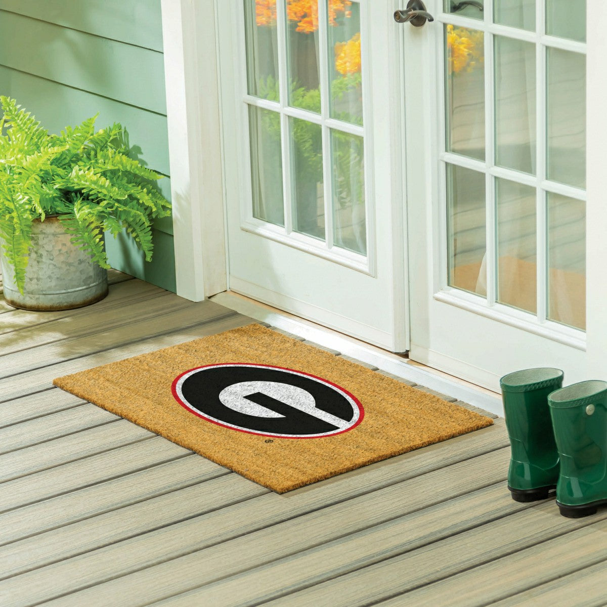 University of Georgia Large Full Color Coir Mat, 36"x24"
