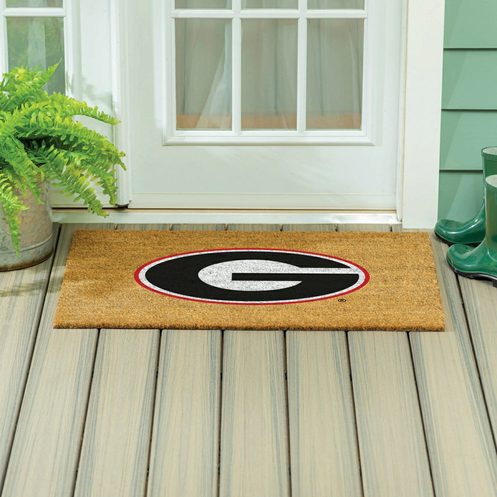 University of Georgia Large Full Color Coir Mat, 36"x24"