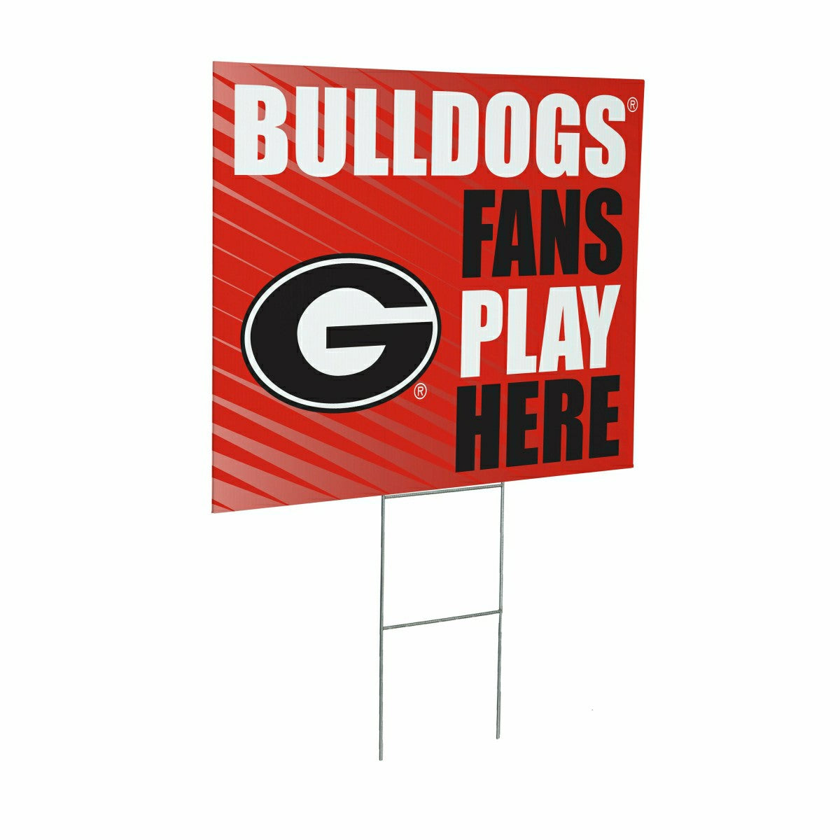 University of Georgia Coroplast Yard Sign "Fans Play Here"