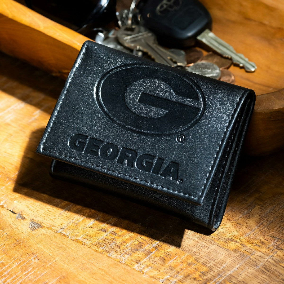 University of Georgia, Tri-Fold Wallet, Black