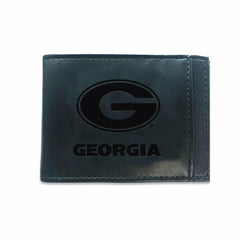 Front Pocket Wallet w/ RFID Blocking, University of Georgia, Black