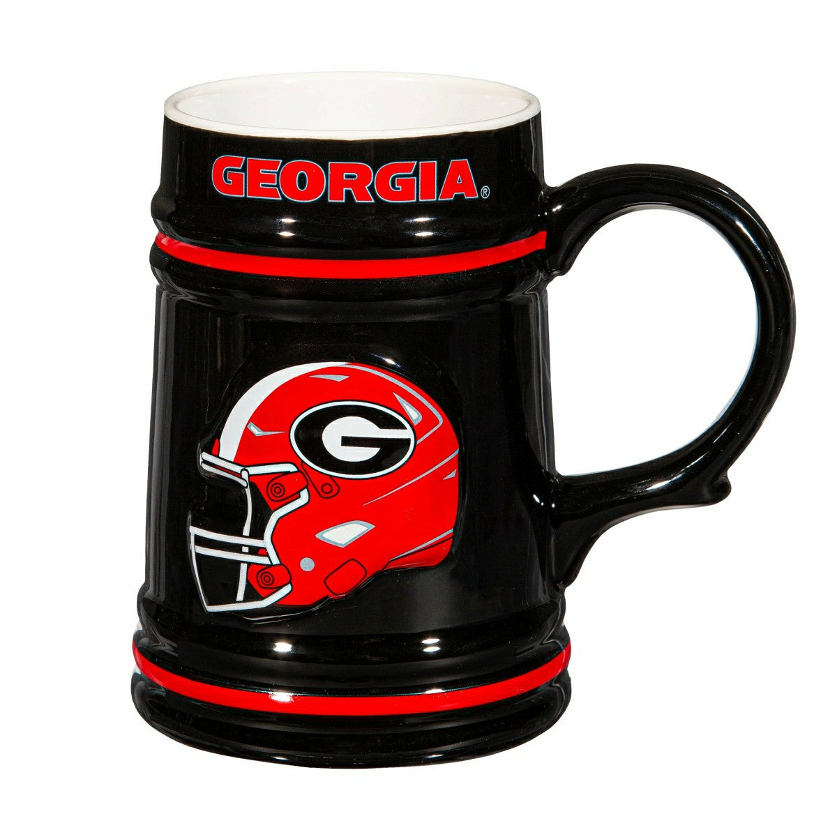 University of Georgia Ceramic Stein Cup, 24oz