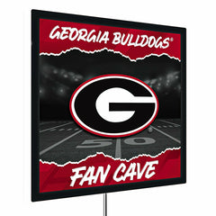 University of Georgia 23"H x 23"L LED Wall Decor, Edgelite, Square