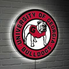 University of Georgia Alternate Bulldog Logo College Large Round Edgel