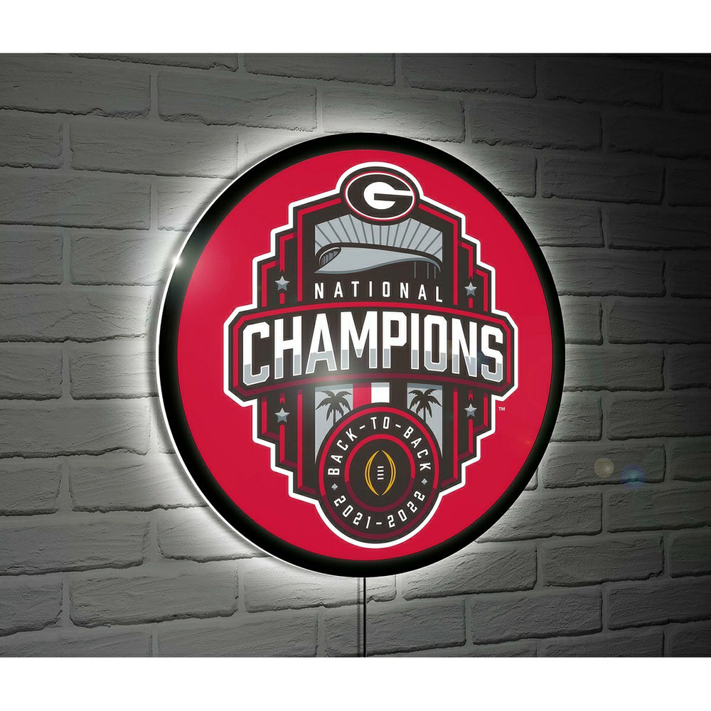 University of Georgia National Champions College Large Round Edgelite