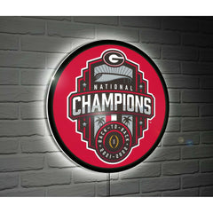 University of Georgia National Champions College Large Round Edgelite