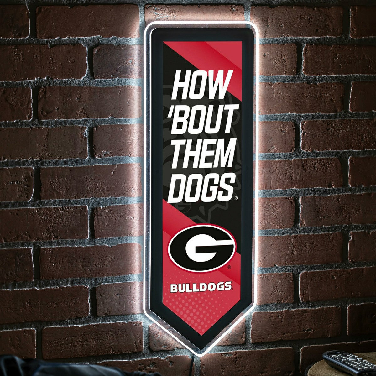 LED Wall Decor, Pennant, University of Georgia