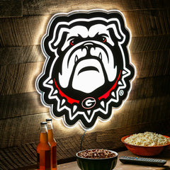 LED Wall Decor, Glazelite, College Mascot, University of Georgia