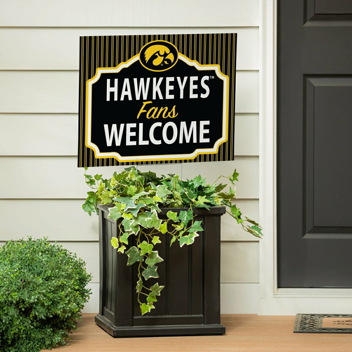 University of Iowa Coroplast Yard Sign, "Fans Welcome"