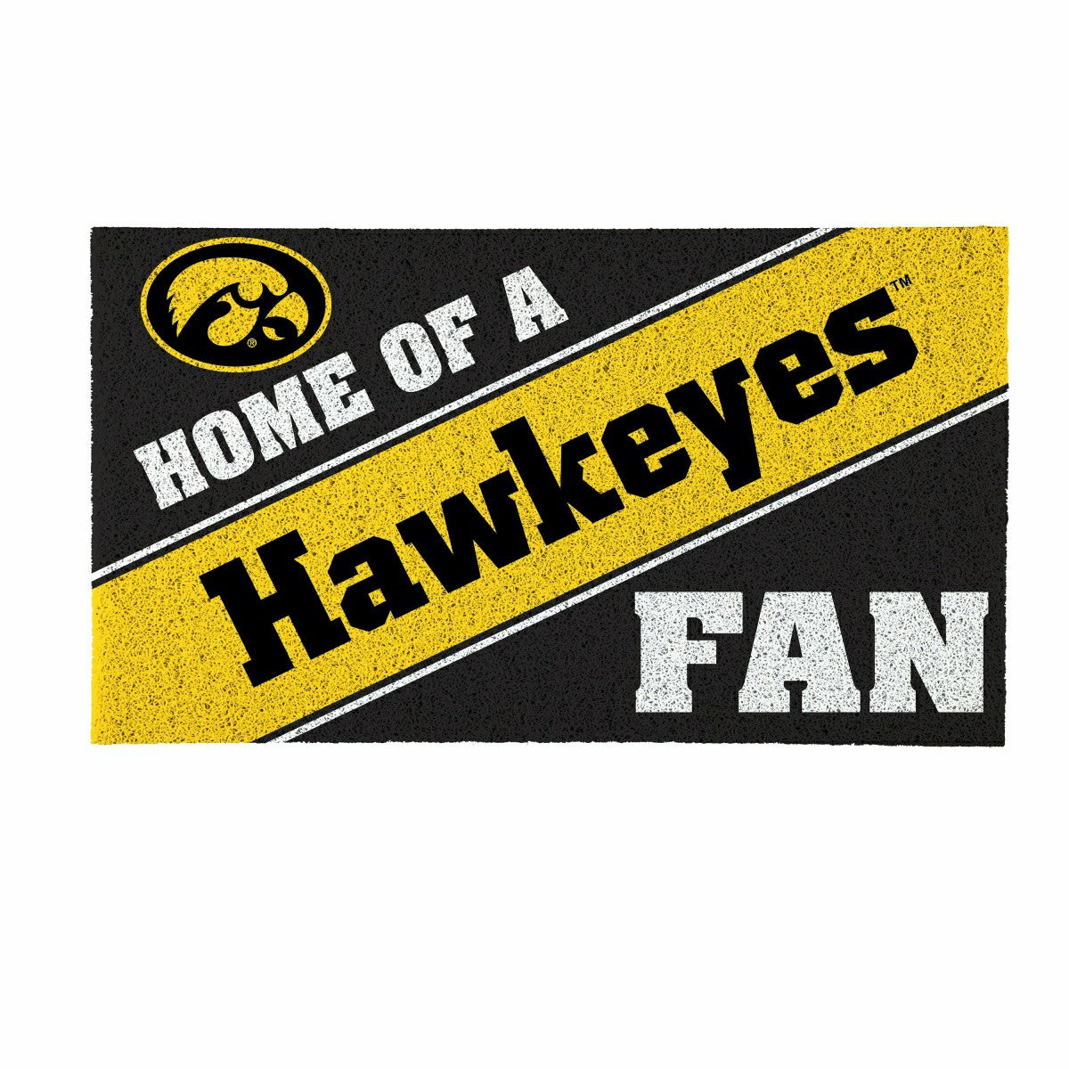 University of Iowa, PVC Mat COLOR, Home of a Fan