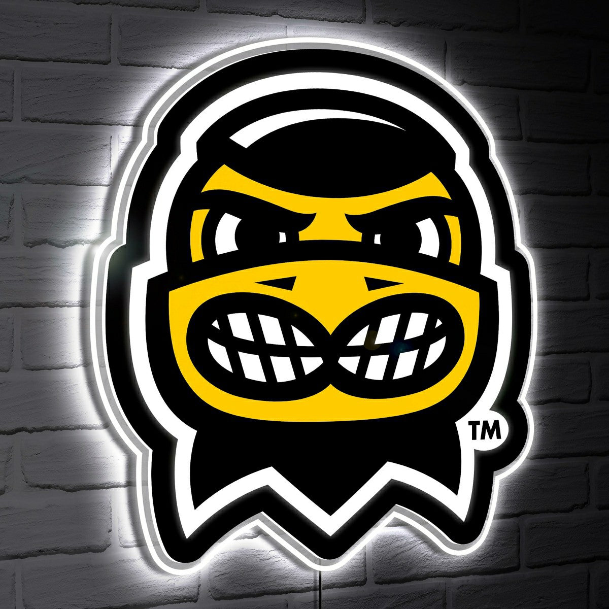 LED Wall Decor, Glazelite, College Mascot, University of Iowa