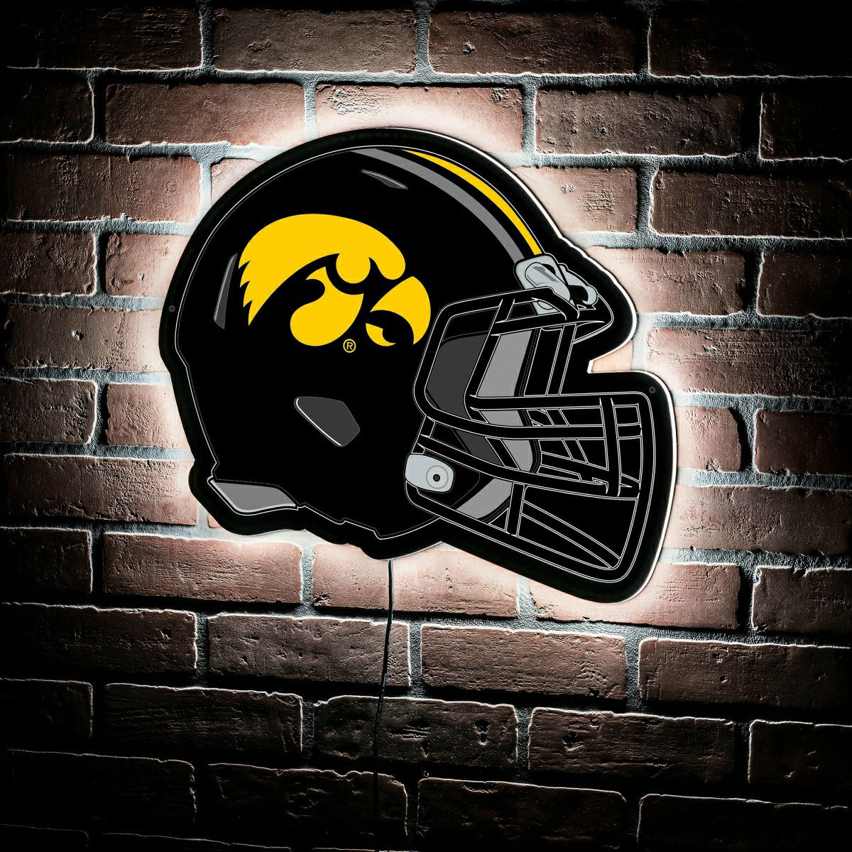 LED Wall Decor, Helmet, University of Iowa