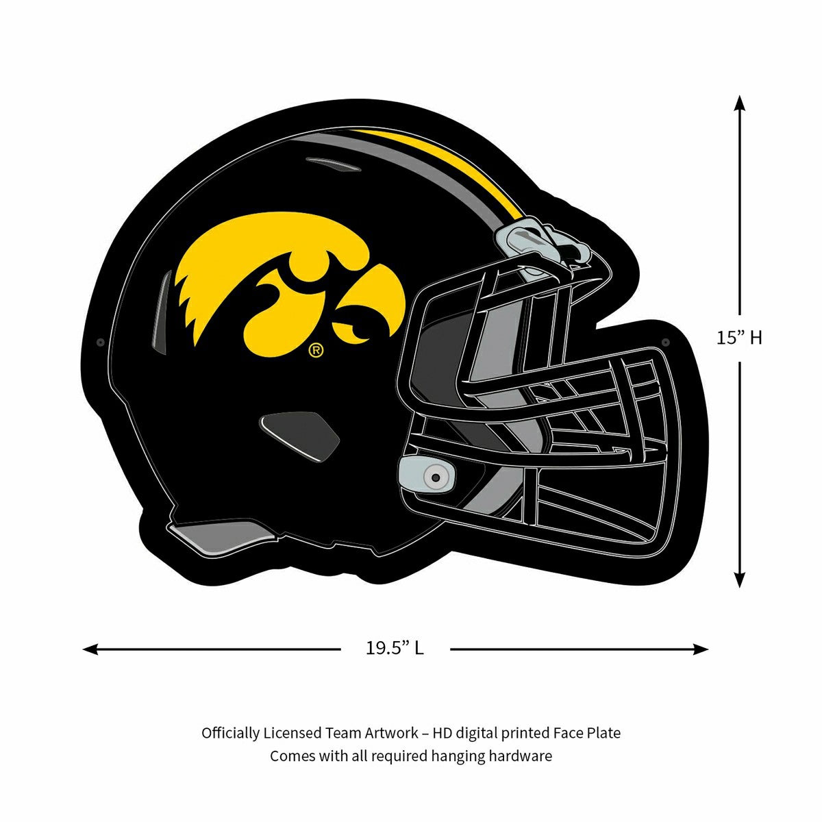LED Wall Decor, Helmet, University of Iowa