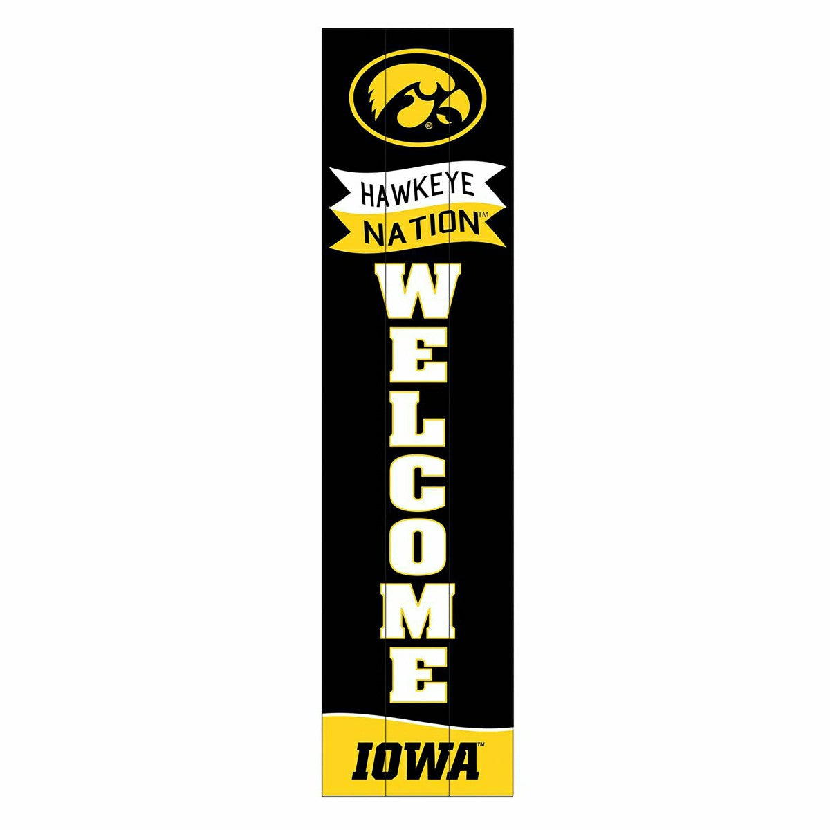 University of Iowa Large Single Sided Leaner, 46"