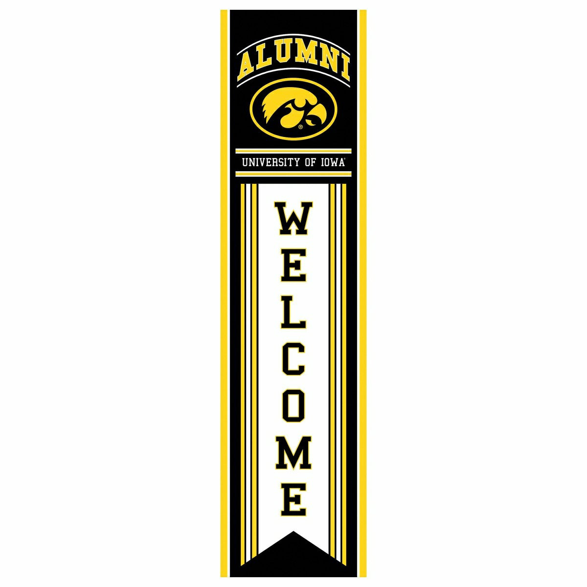 University of Iowa Alumni Single Sided Large Leaner, 46"