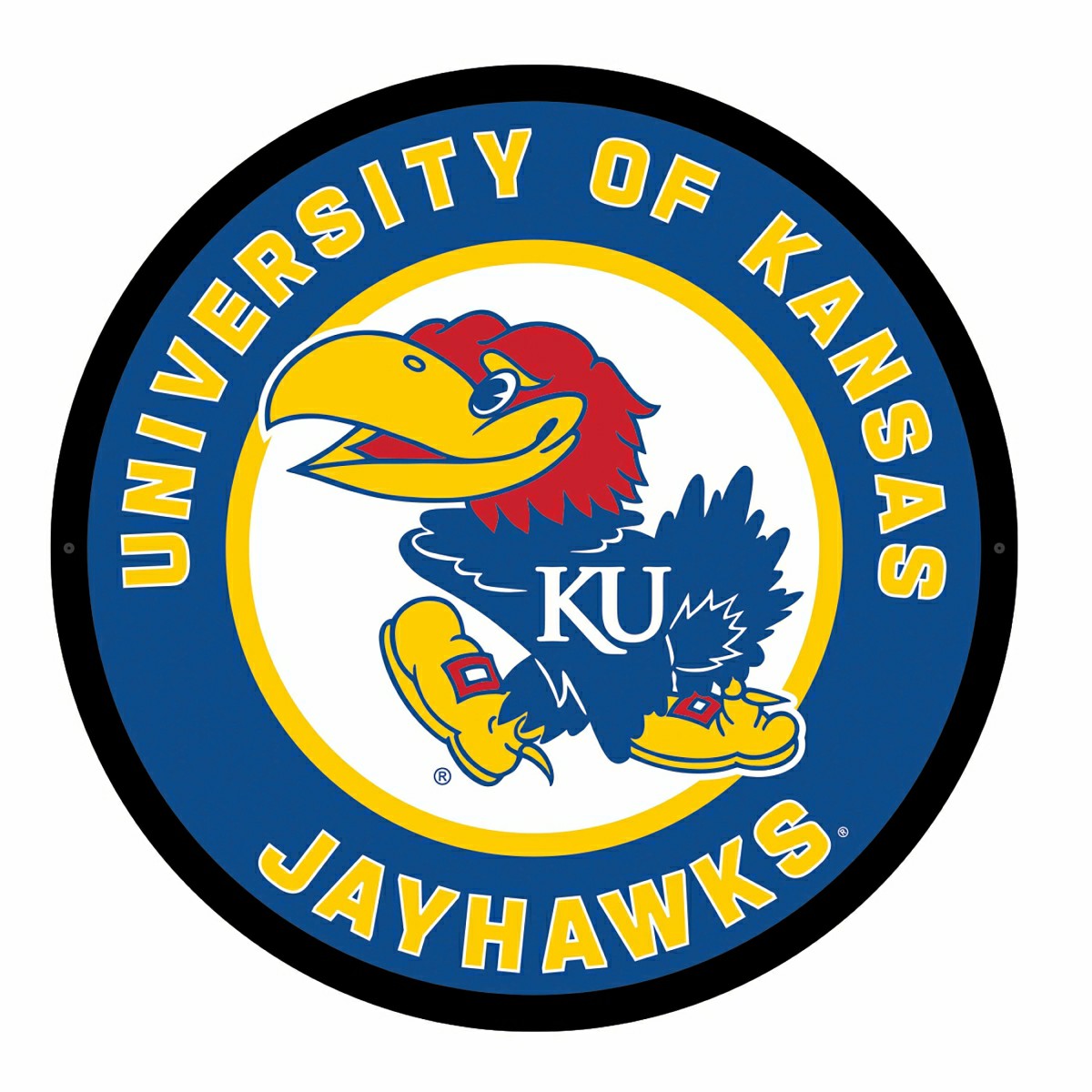 LED Wall Decor, Round, University of Kansas