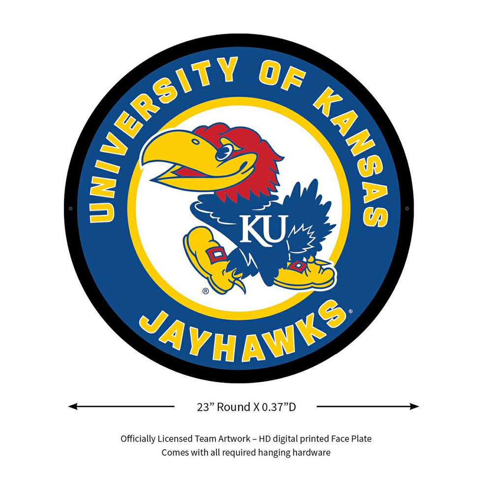 LED Wall Decor, Round, University of Kansas