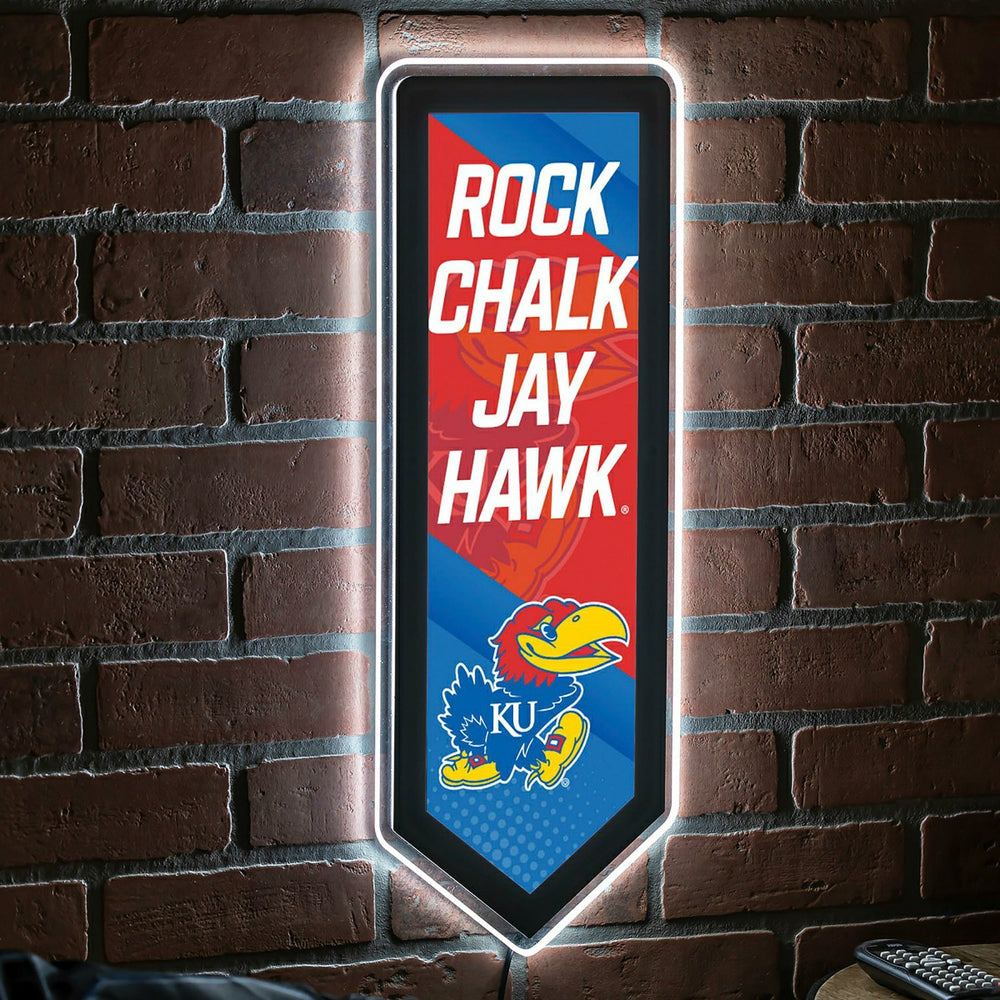 LED Wall Decor, Pennant, University of Kansas