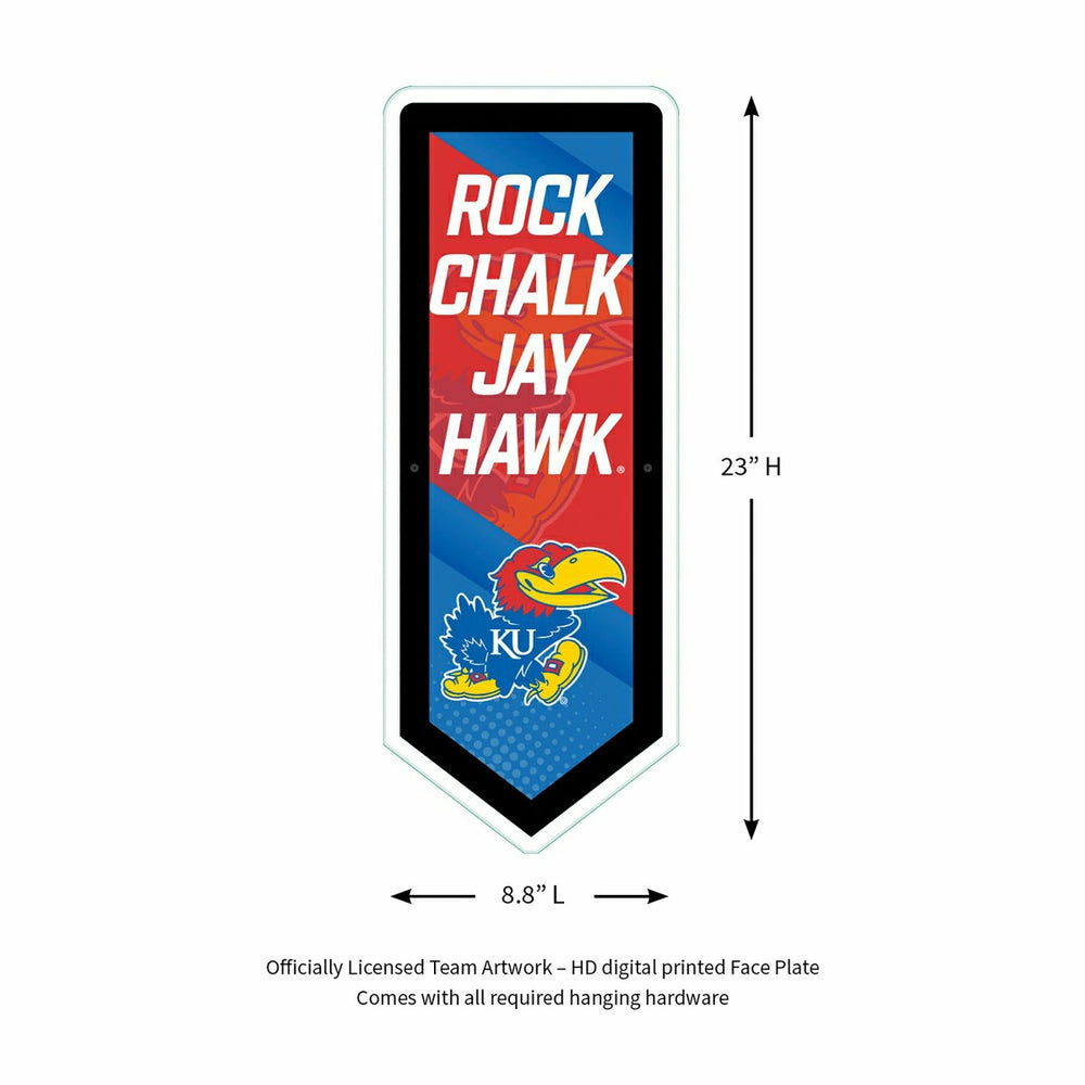 LED Wall Decor, Pennant, University of Kansas