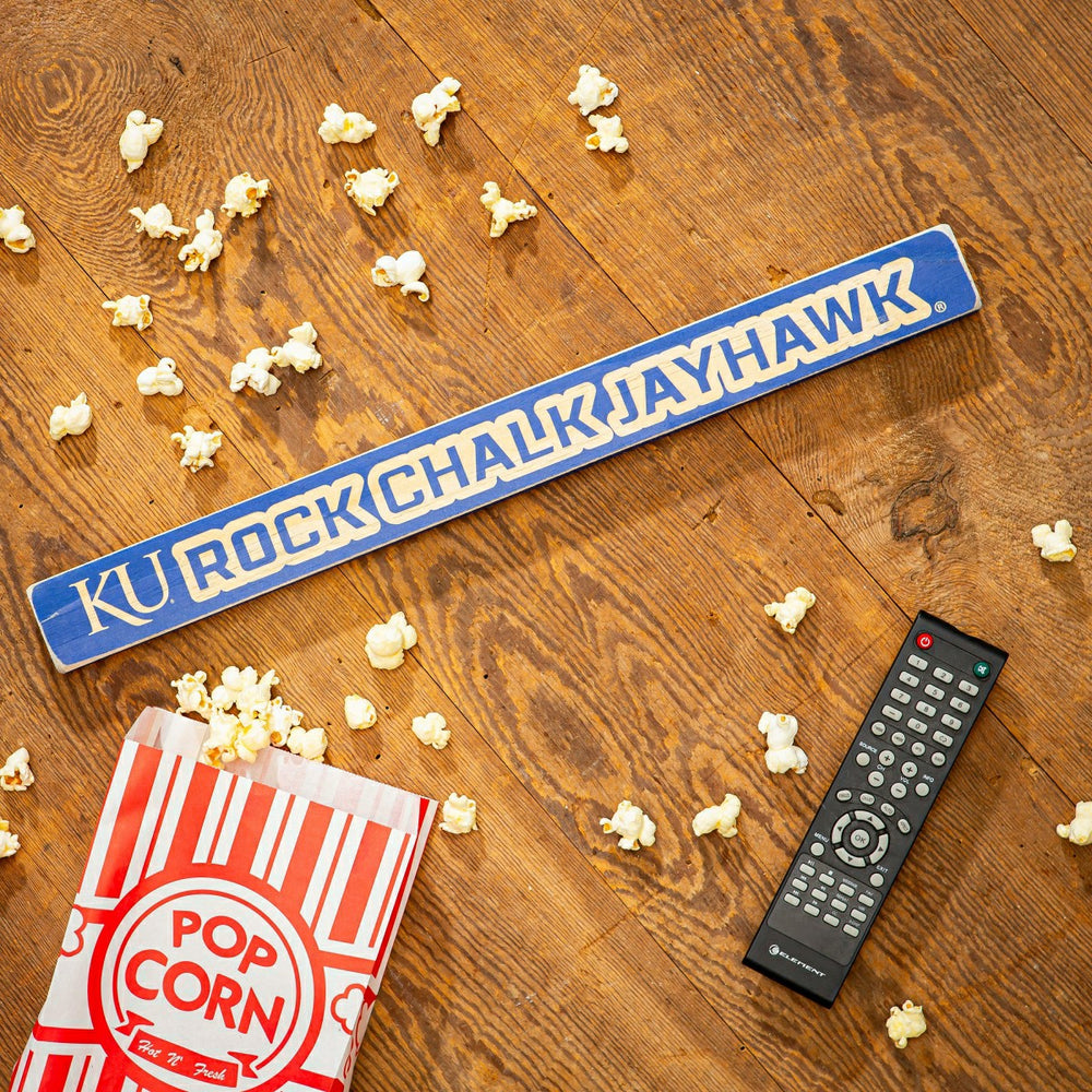 University of Kansas Engraved Wood Sign, 1.5" x 18"
